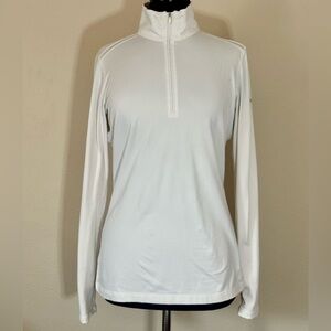 Nike Women's Golf Tour Performance White Long Sleeve Top Medium